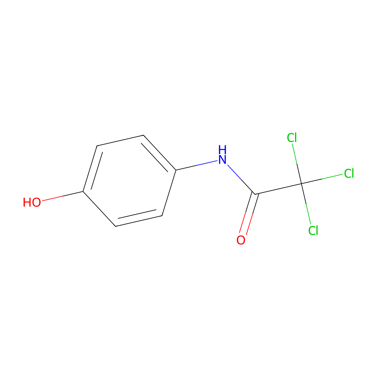 Triclacetamol molecular structure, CAS 6340-87-0