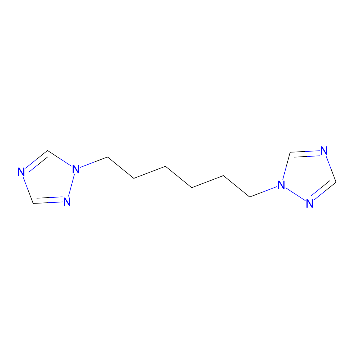 1,6-di(1H-1,2,4-triazol-1-yl)hexane molecular structure, CAS 63400-46-4