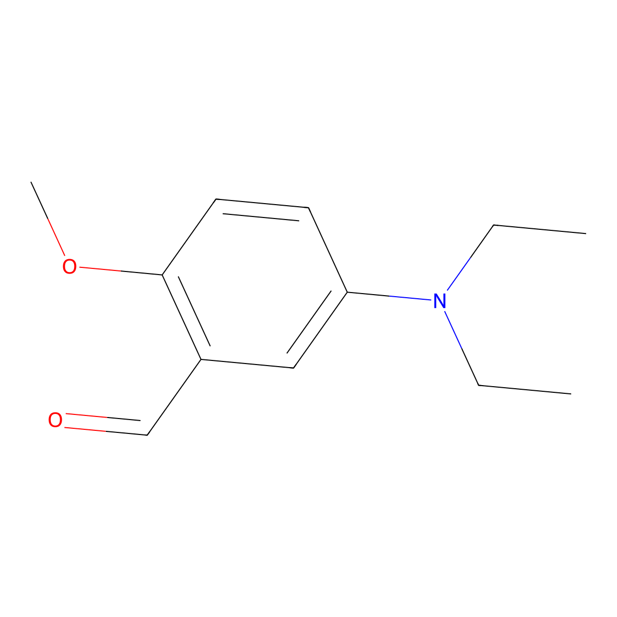 5-(Diethylamino)-2-methoxybenzaldehyde molecular structure, CAS 63400-63-5