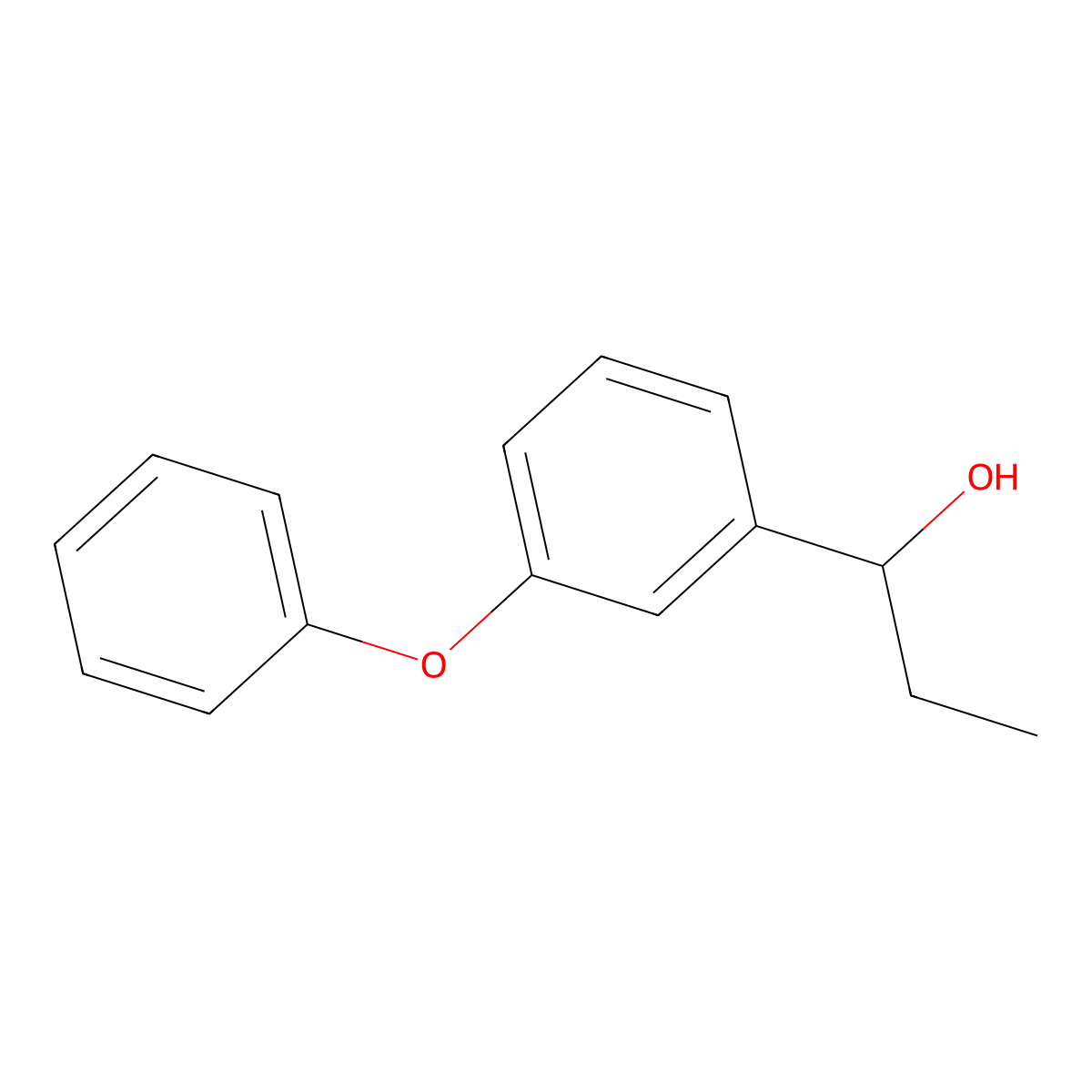 1-(3-Phenoxyphenyl)propan-1-ol molecular structure, CAS 63403-55-4