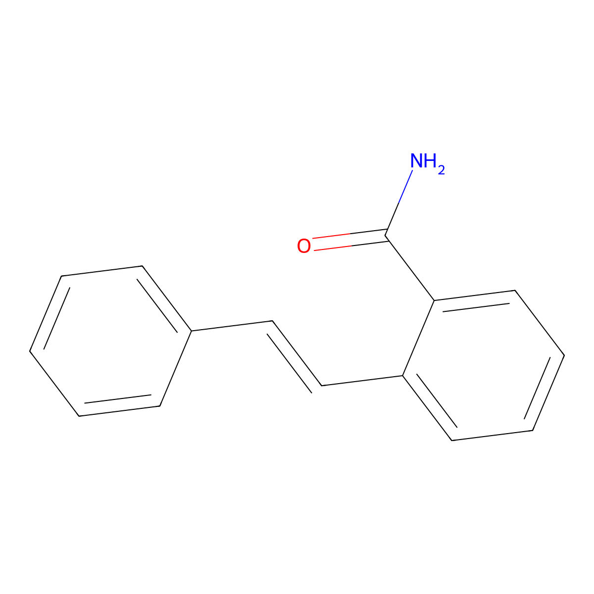 (E)-2-styrylbenzamide molecular structure, CAS 63404-82-0