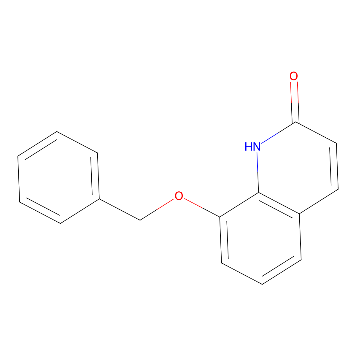 8-Benzyloxy-2-oxo-1H-quinoline molecular structure, CAS 63404-84-2