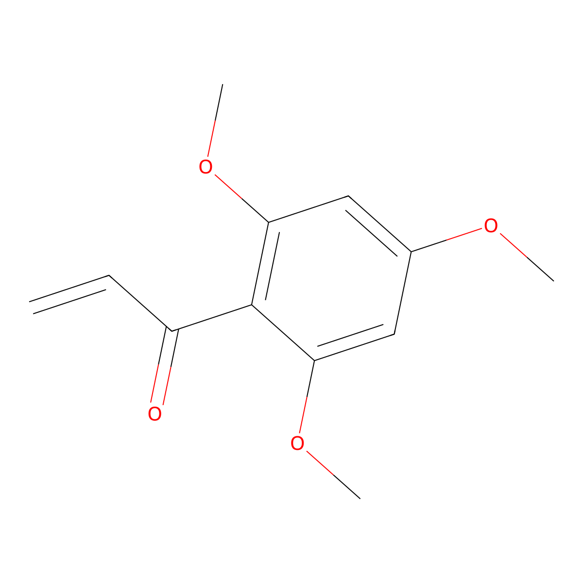 1-(2,4,6-Trimethoxyphenyl)prop-2-en-1-one molecular structure, CAS 63408-06-0