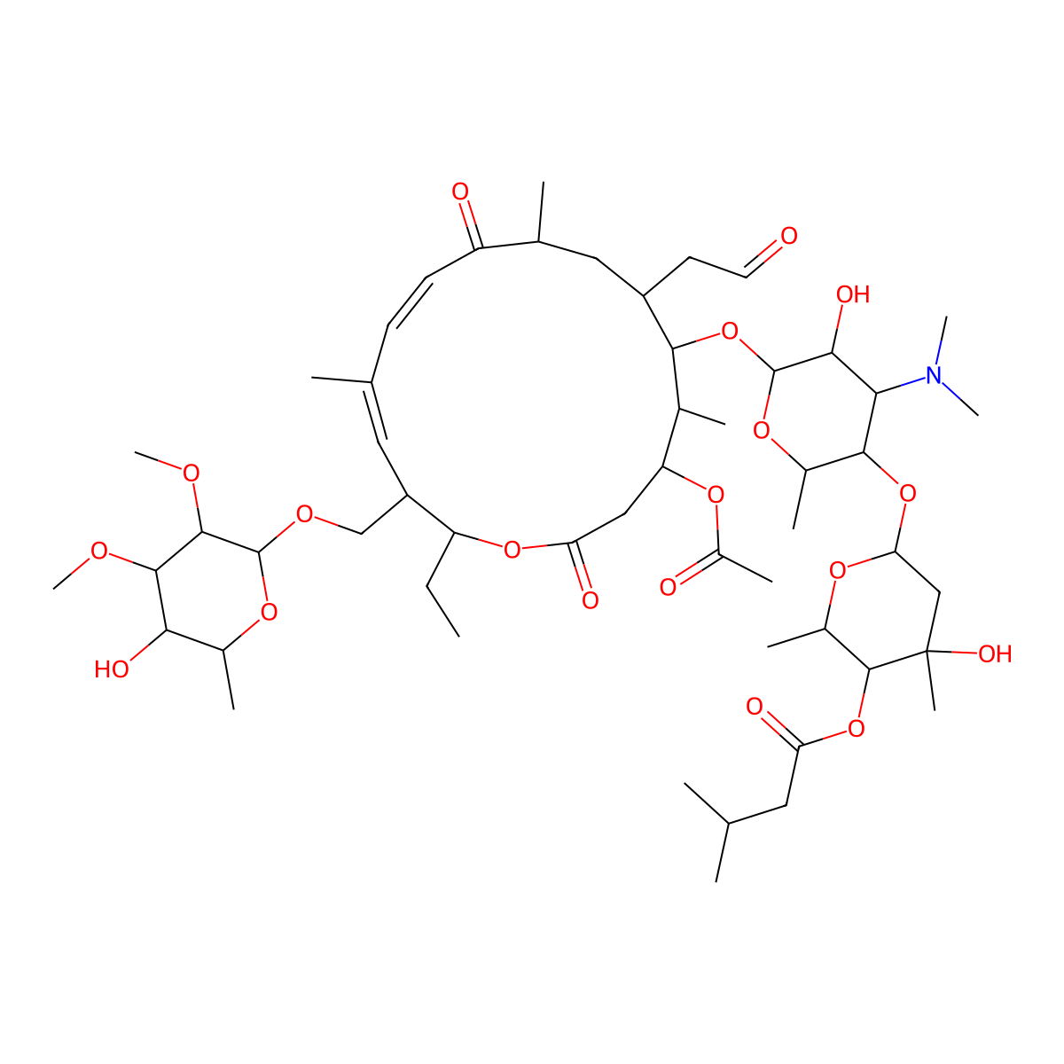 Tylvalosin molecular structure, CAS 63409-12-1