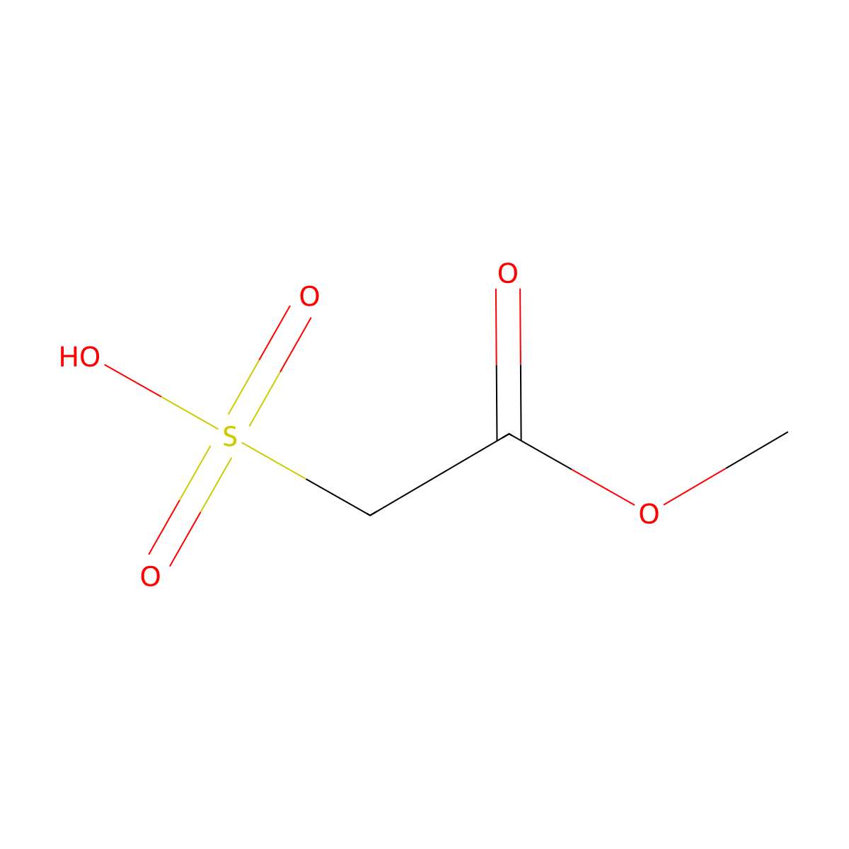 Acetic acid, sulfo-, 1-methyl ester molecular structure, CAS 63409-57-4
