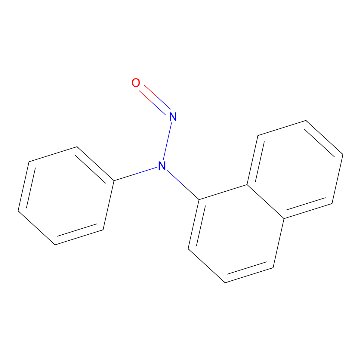 N-naphthalen-1-yl-N-phenylnitrous amide molecular structure, CAS 6341-40-8