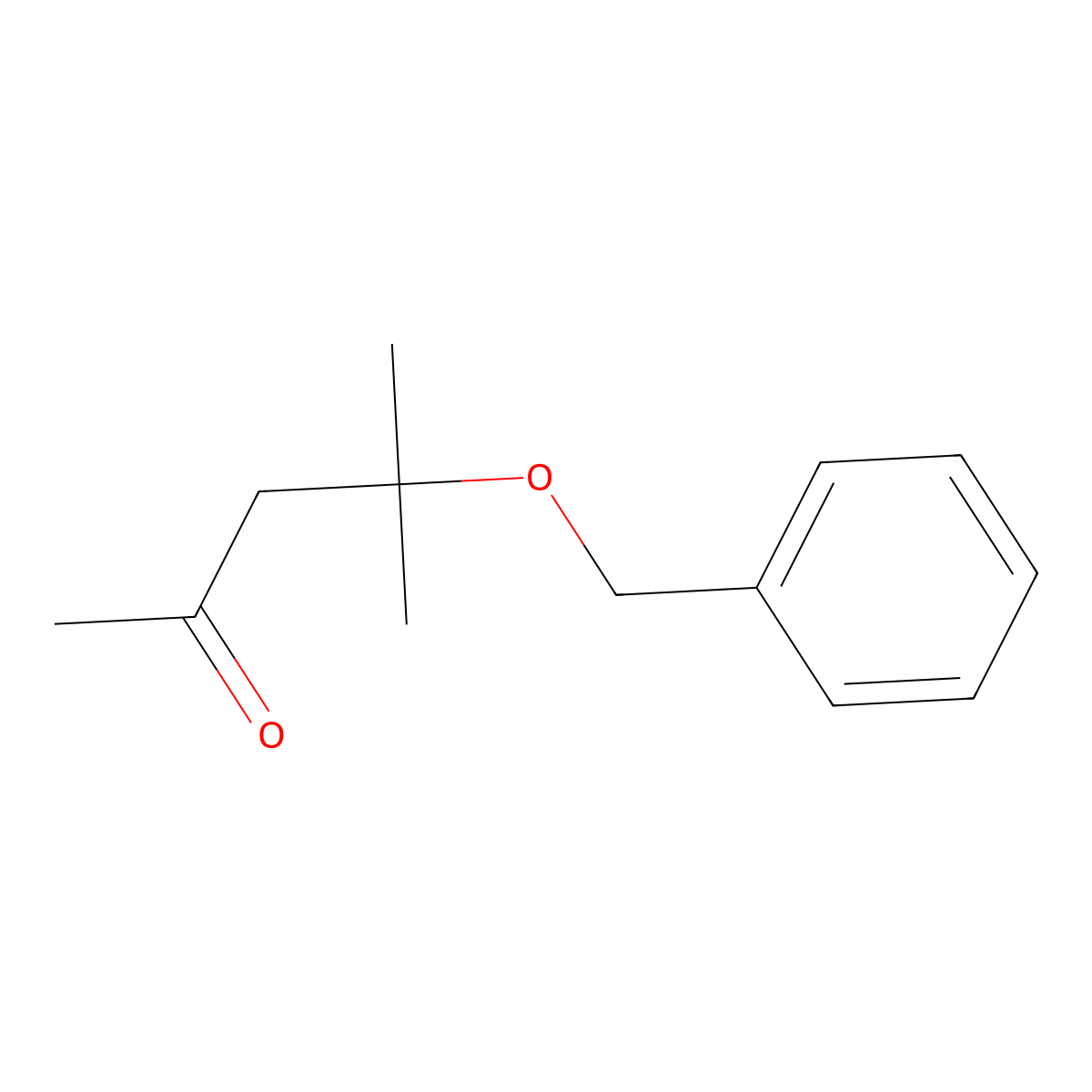 4-(Benzyloxy)-4-methylpentan-2-one molecular structure, CAS 6341-46-4