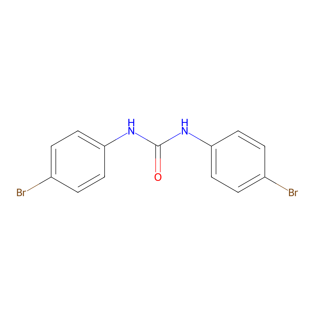 1,3-Bis(4-bromophenyl)urea molecular structure, CAS 6341-55-5
