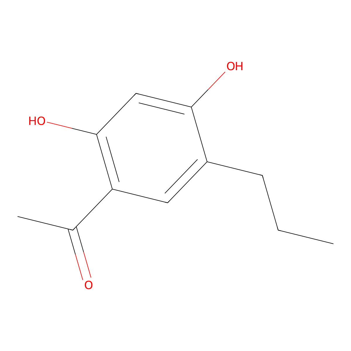 1-(2,4-Dihydroxy-5-propylphenyl)ethanone molecular structure, CAS 63411-87-0