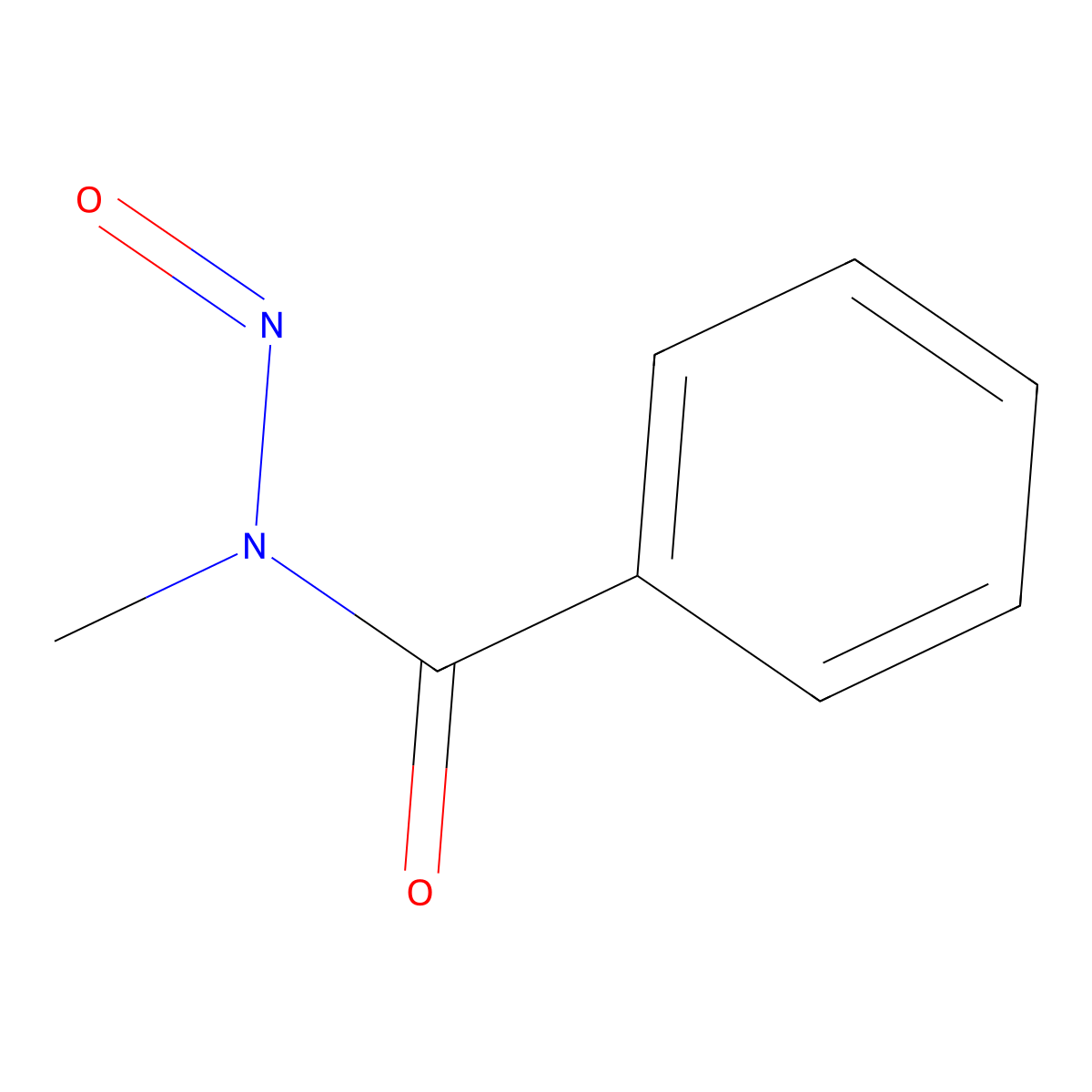 N-methyl-N-nitrosobenzamide molecular structure, CAS 63412-06-6