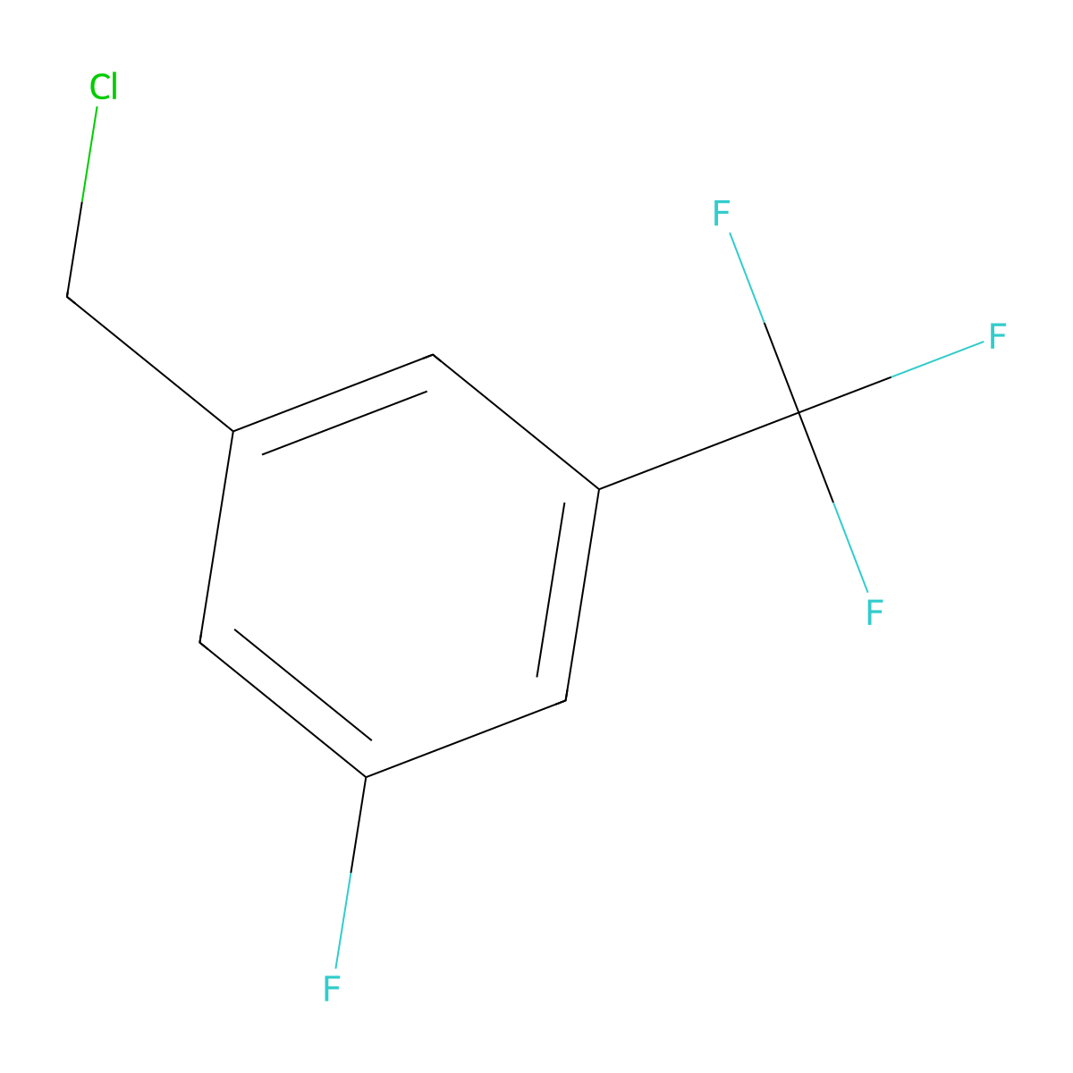 1-(Chloromethyl)-3-fluoro-5-(trifluoromethyl)benzene molecular structure, CAS 634151-25-0