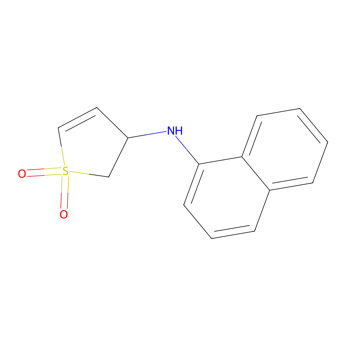 4-(Naphthylamino)-4,5-dihydrothiophene-1,1-dione molecular structure, CAS 634154-31-7