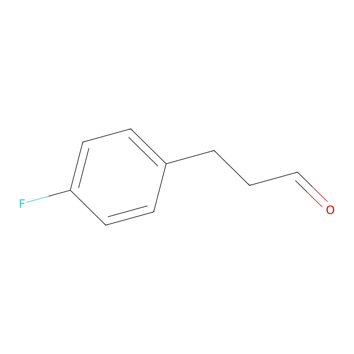 3-(4-Fluorophenyl)propanal molecular structure, CAS 63416-70-6