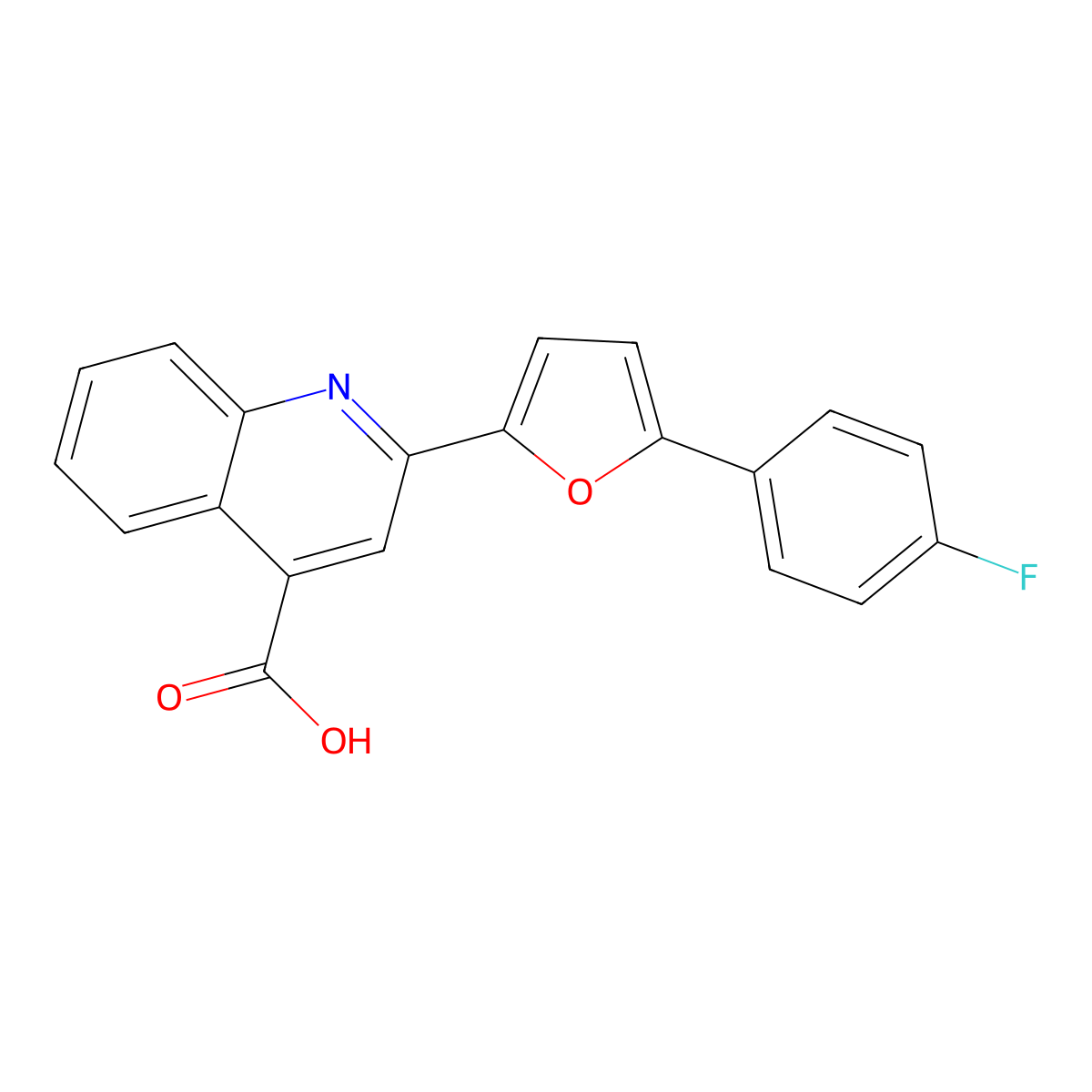 2-[5-(4-Fluorophenyl)furan-2-yl]quinoline-4-carboxylic acid molecular structure, CAS 634164-58-2