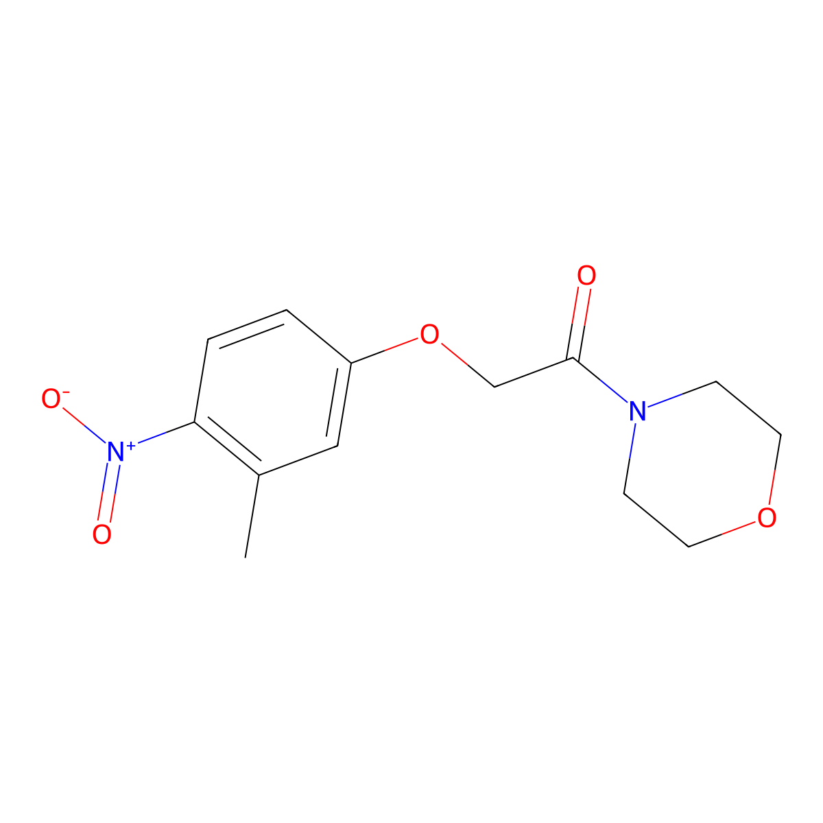4-[(3-Methyl-4-nitrophenoxy)acetyl]morpholine molecular structure, CAS 634174-11-1