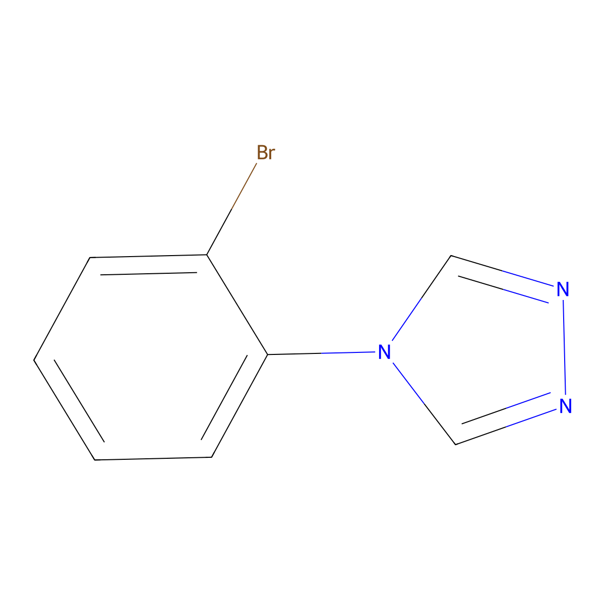 4-(2-bromophenyl)-4H-1,2,4-triazole molecular structure, CAS 634174-70-2