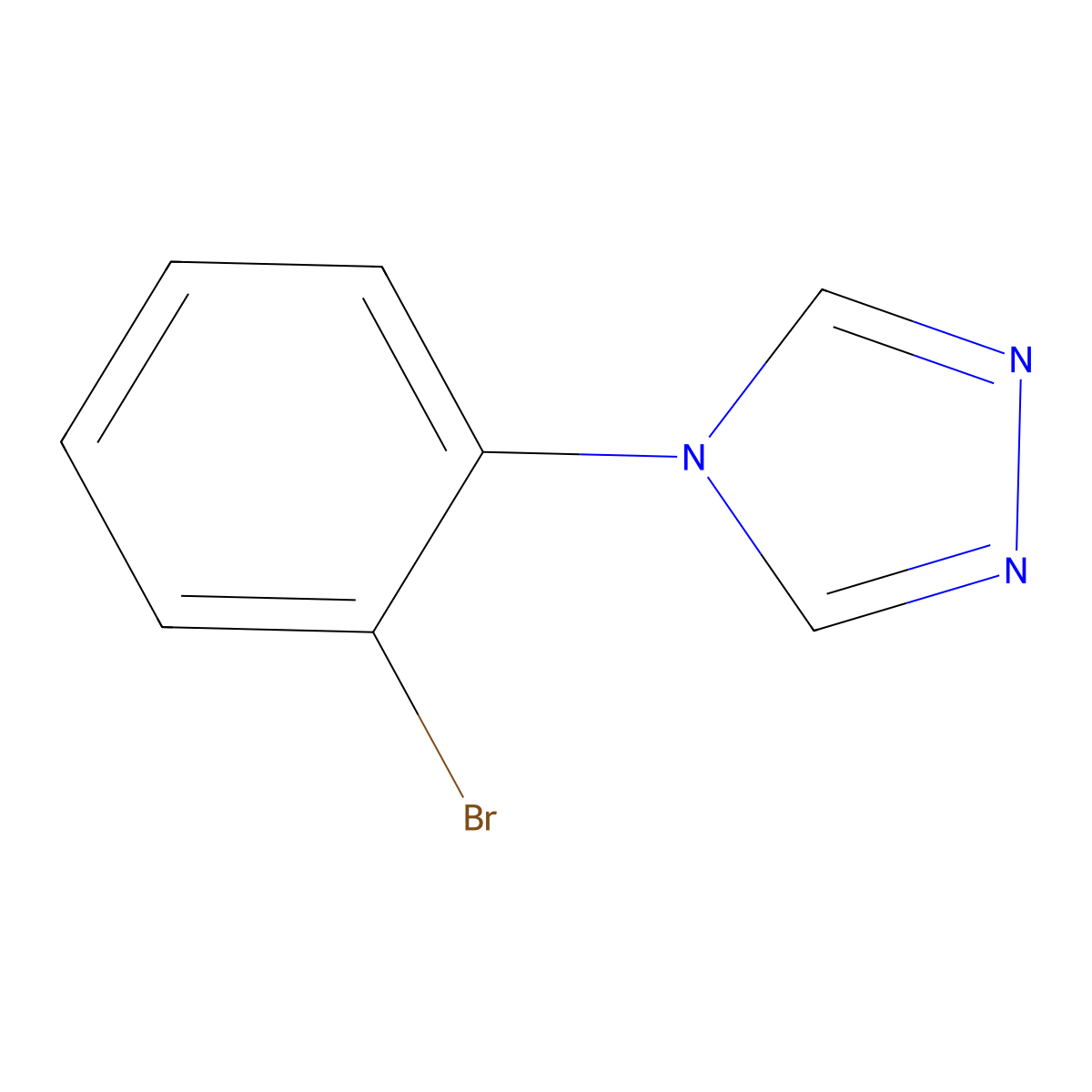 4-(2-bromophenyl)-4H-1,2,4-triazole molecular structure, CAS 634174-70-2