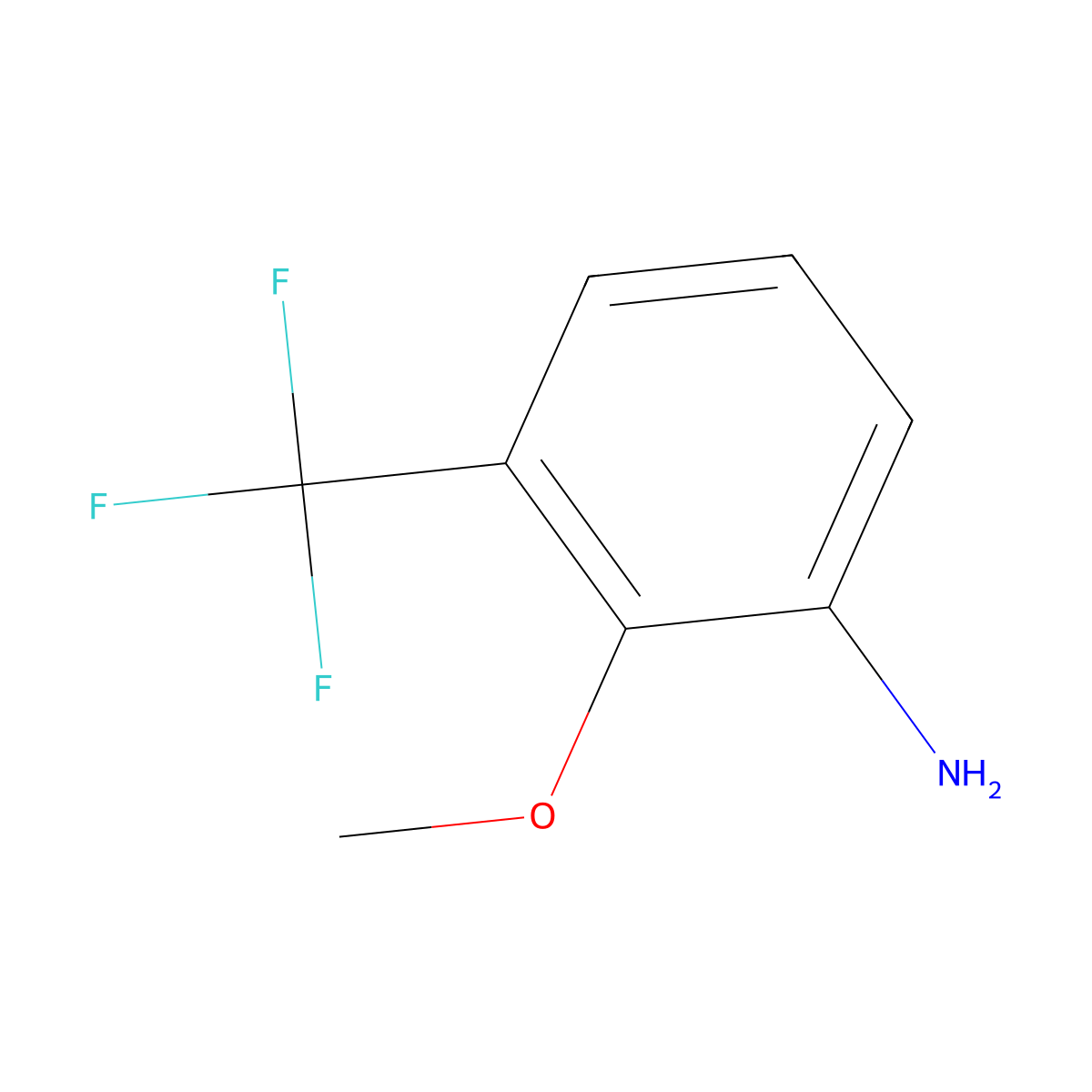 2-Methoxy-3-(trifluoromethyl)aniline molecular structure, CAS 634187-08-9