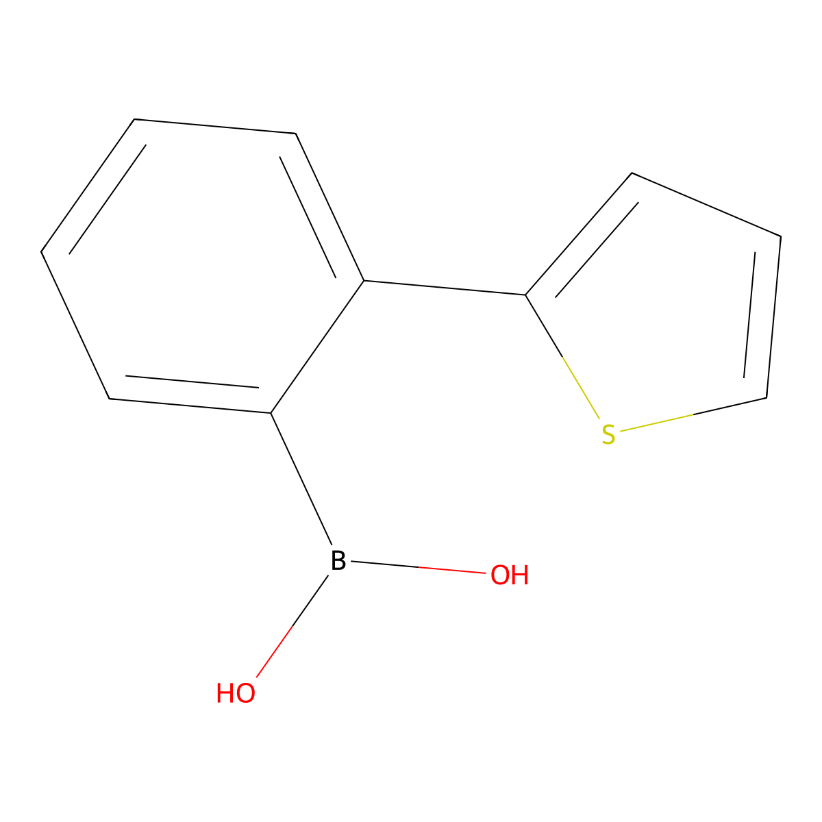[2-(Thiophen-2-yl)phenyl]boronic acid molecular structure, CAS 634187-11-4