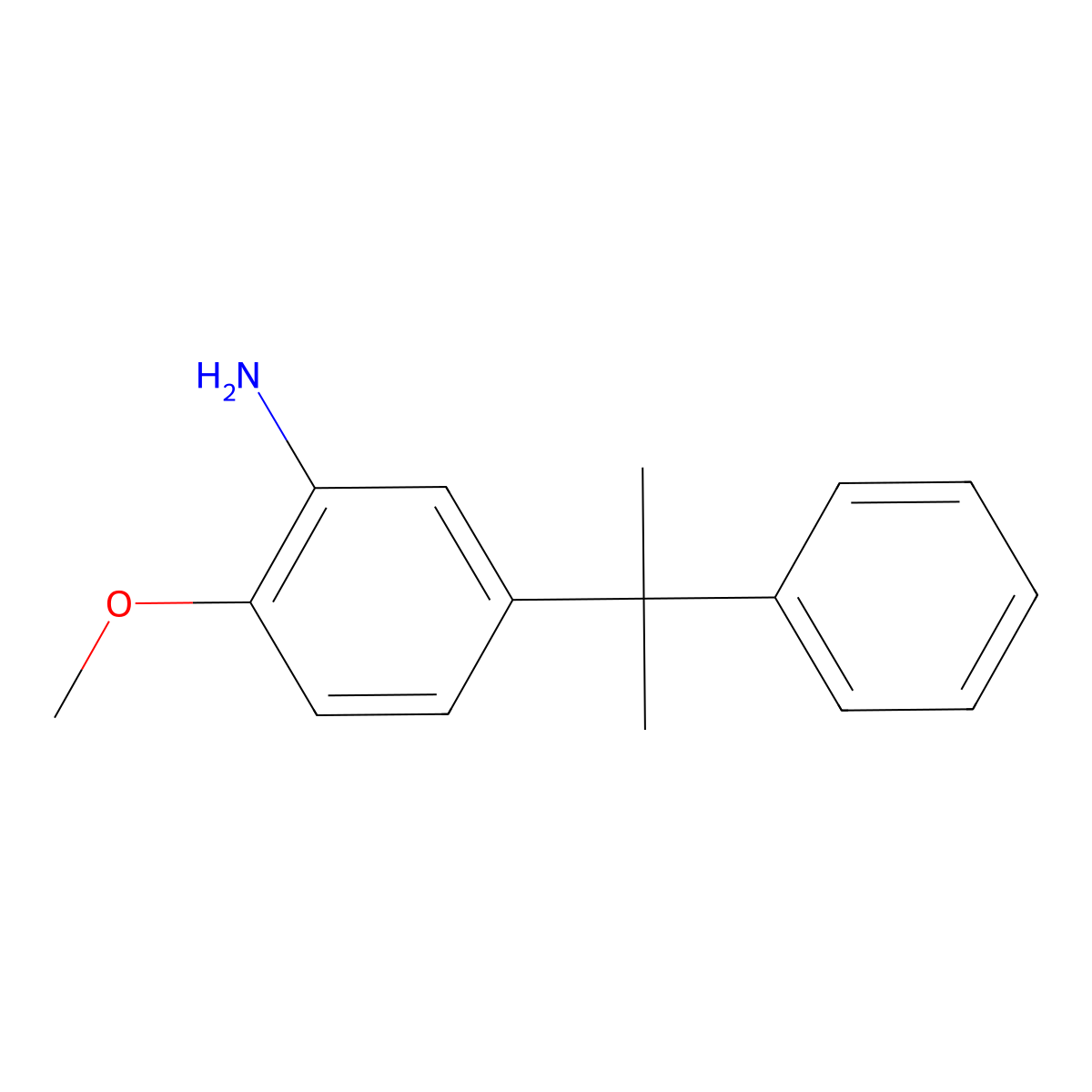 2-Methoxy-5-(2-phenylpropan-2-yl)aniline molecular structure, CAS 634187-56-7