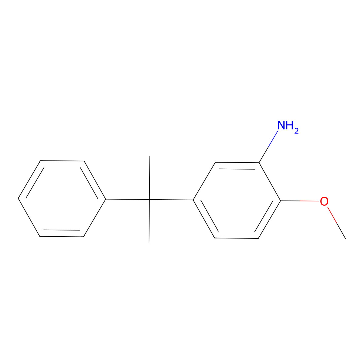 2-Methoxy-5-(2-phenylpropan-2-yl)aniline molecular structure, CAS 634187-56-7