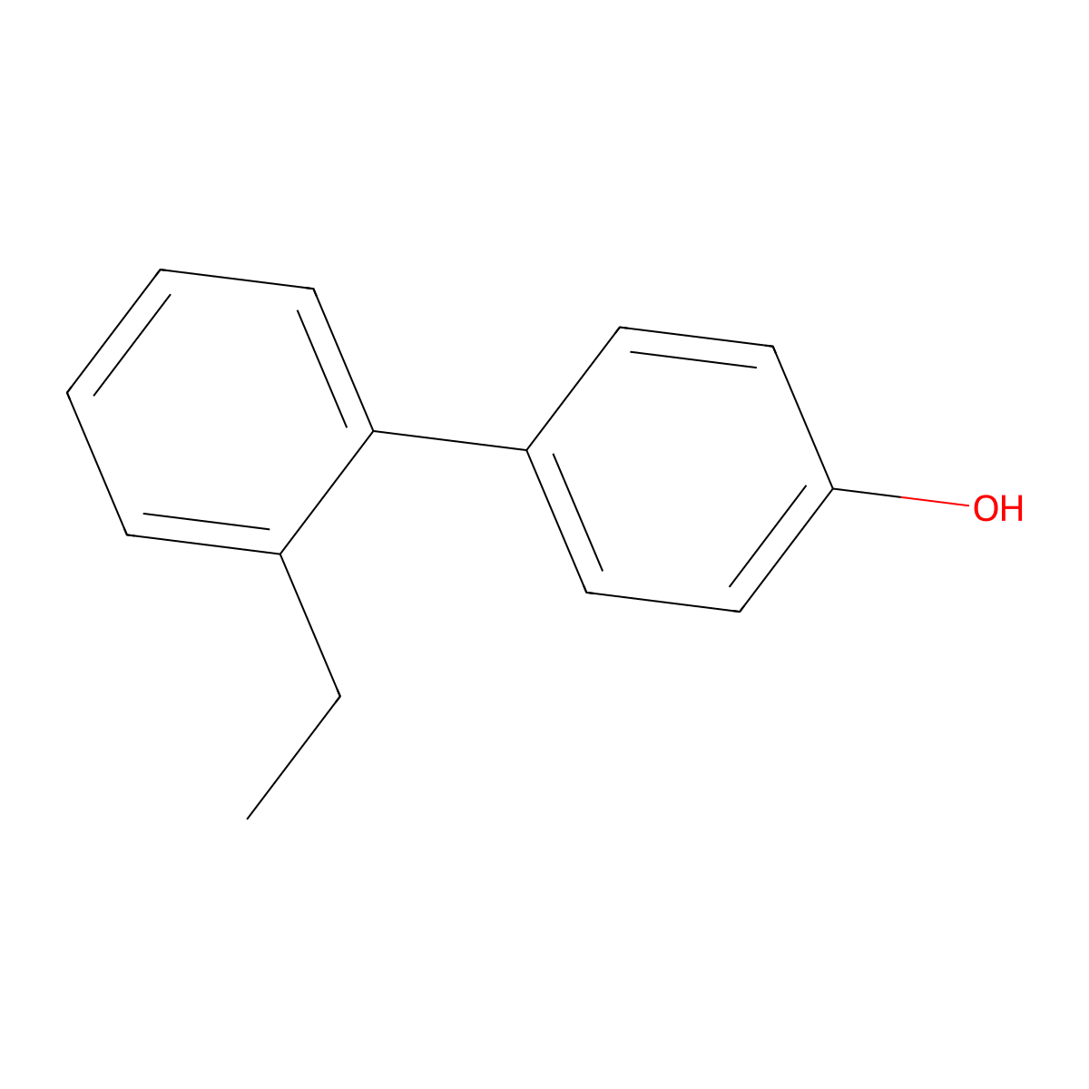 2'-Ethyl[1,1'-biphenyl]-4-ol molecular structure, CAS 634192-25-9