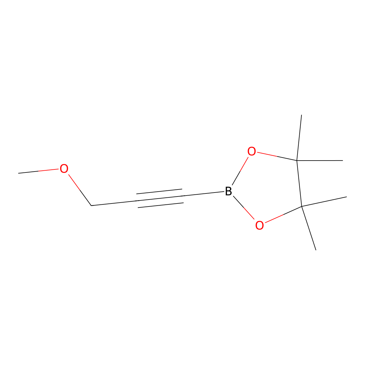 2-(3-Methoxyprop-1-yn-1-yl)-4,4,5,5-tetramethyl-1,3,2-dioxaborolane molecular structure, CAS 634196-63-7