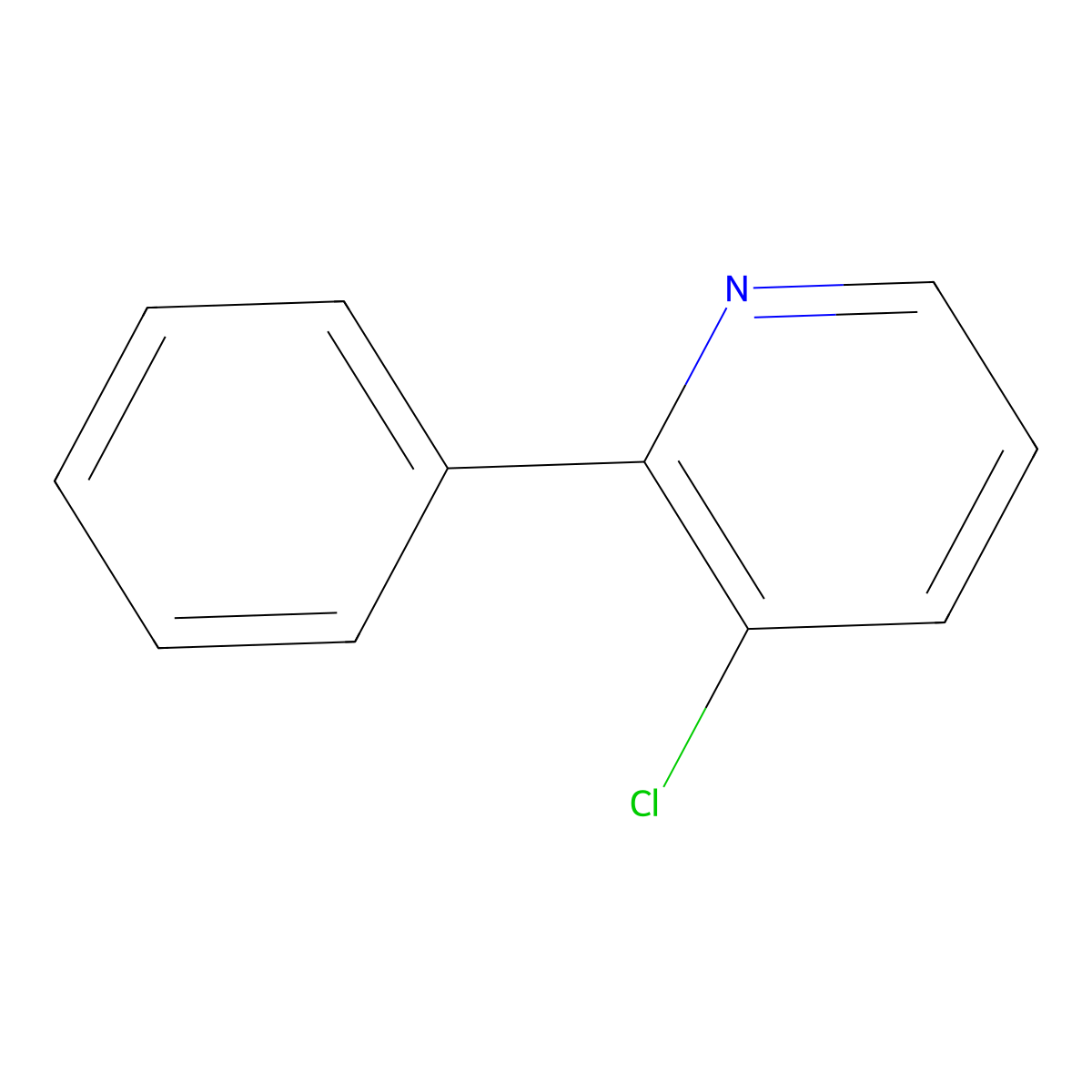 3-Chloro-2-phenylpyridine molecular structure, CAS 634198-21-3