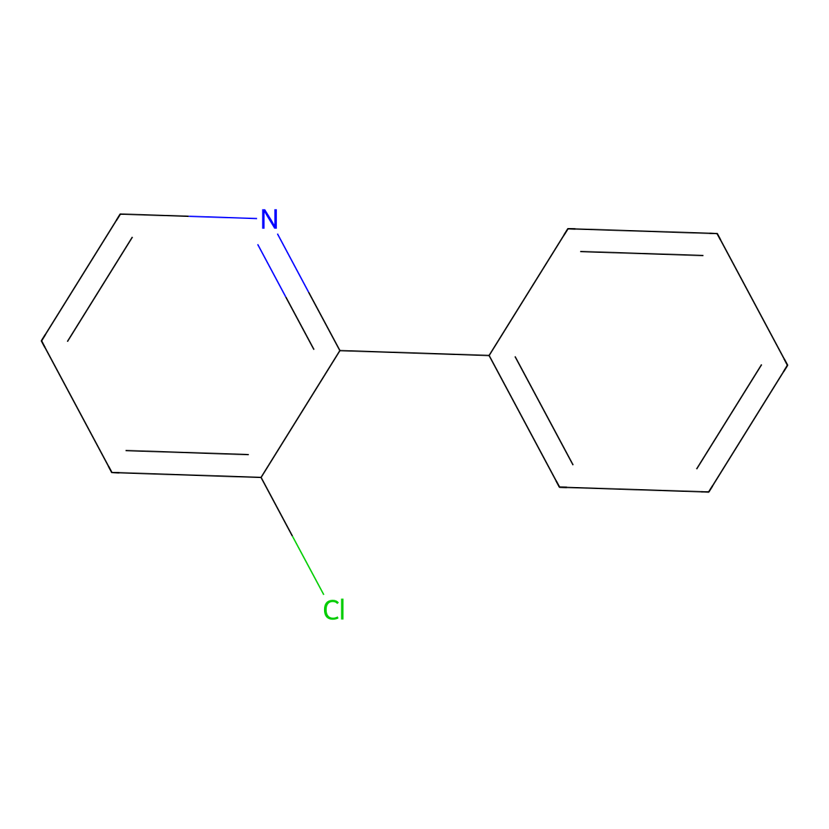 3-Chloro-2-phenylpyridine molecular structure, CAS 634198-21-3