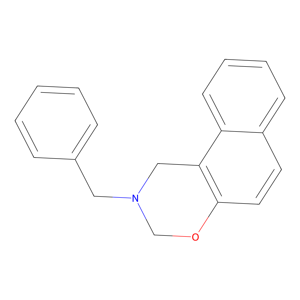 2-benzyl-2,3-dihydro-1H-naphtho[1,2-e][1,3]oxazine molecular structure, CAS 6342-10-5