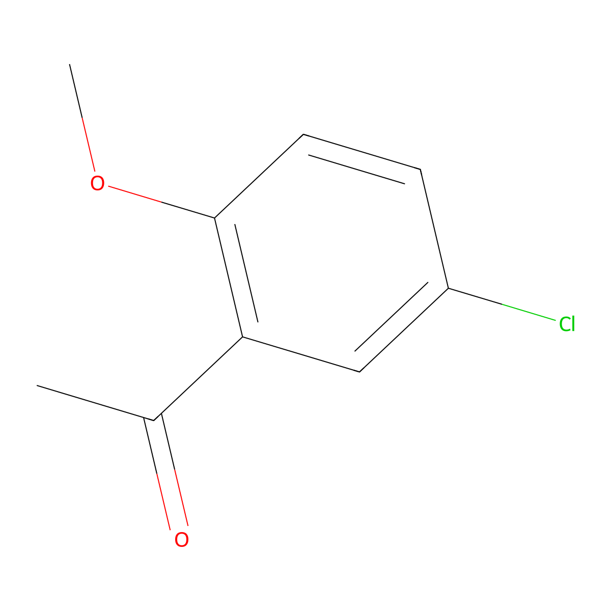 1-(5-Chloro-2-methoxyphenyl)ethanone molecular structure, CAS 6342-64-9