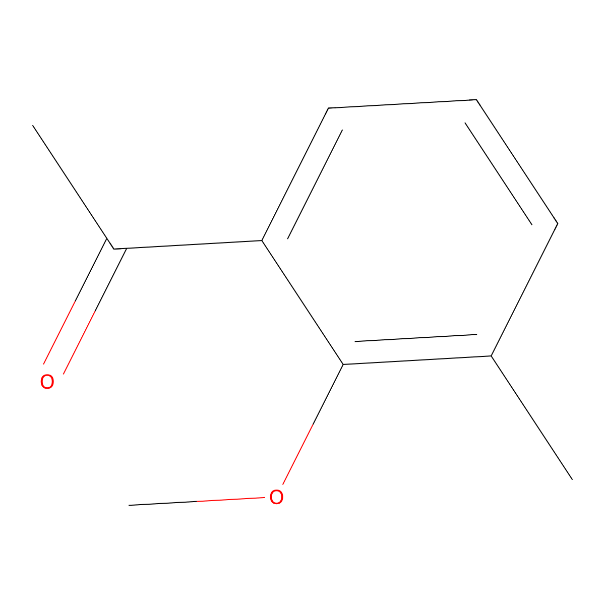 1-(2-Methoxy-3-methylphenyl)ethanone molecular structure, CAS 6342-75-2