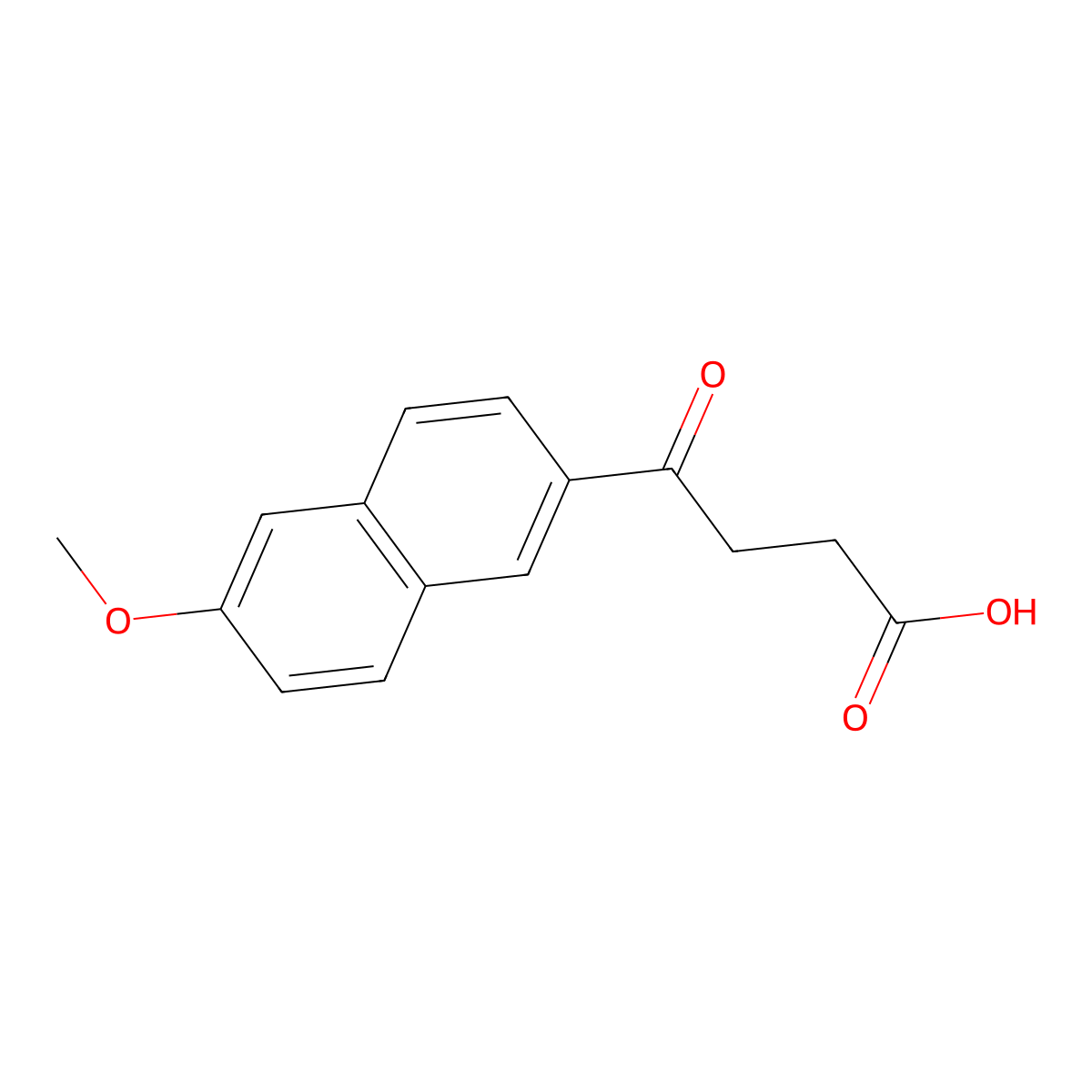4-(6-Methoxynaphthalen-2-yl)-4-oxobutanoic acid molecular structure, CAS 6342-90-1