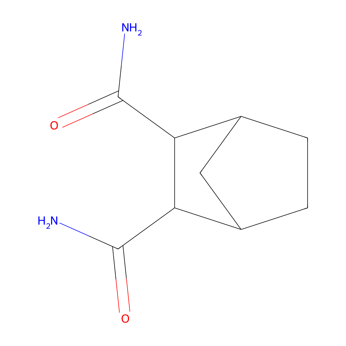 Bicyclo[2.2.1]heptane-2,3-dicarboxamide molecular structure, CAS 6343-10-8