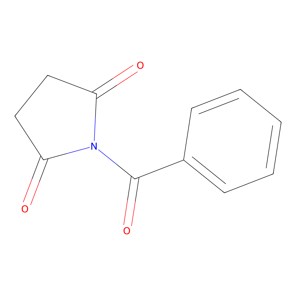 1-Benzoylpyrrolidine-2,5-dione molecular structure, CAS 6343-27-7