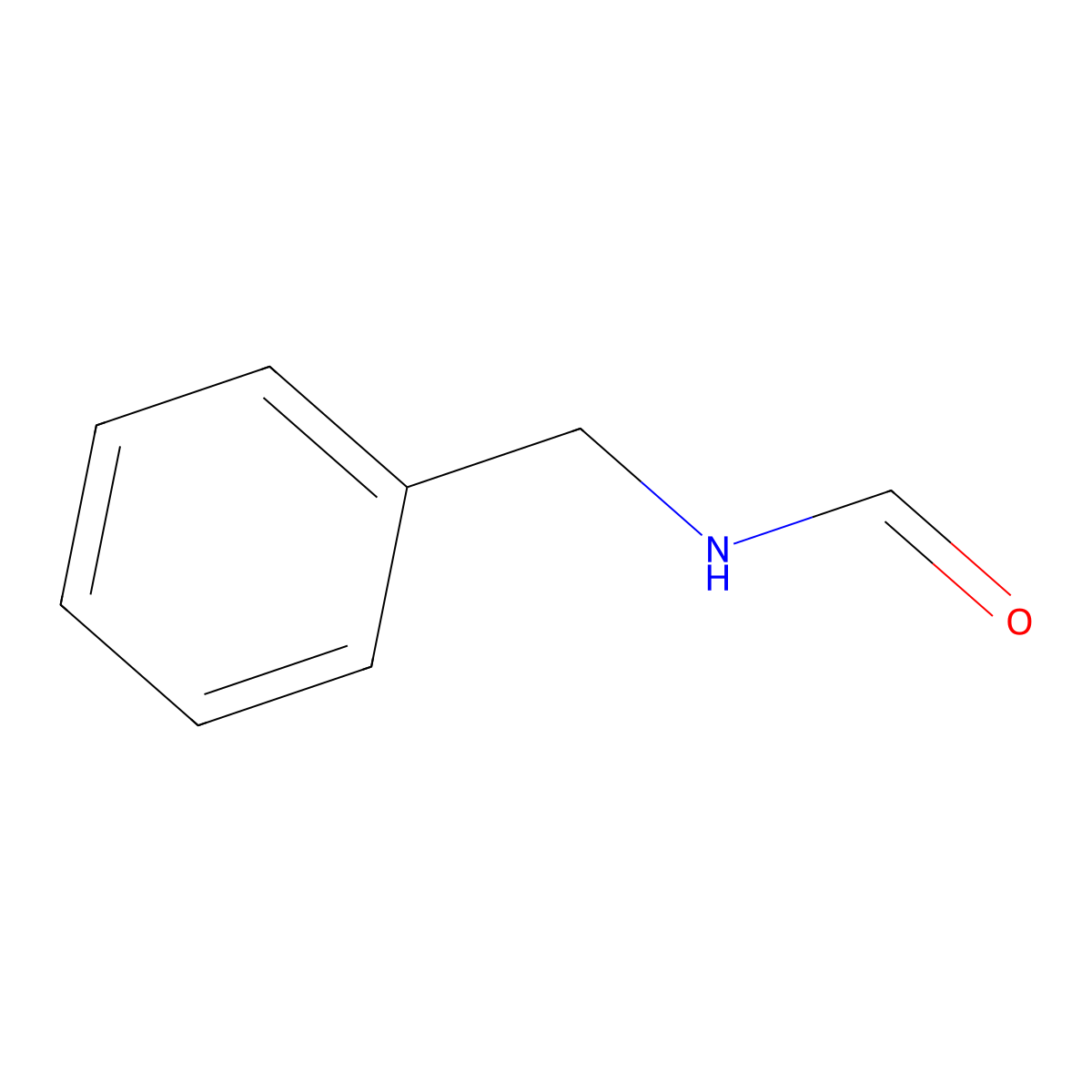 N-Benzylformamide molecular structure, CAS 6343-54-0