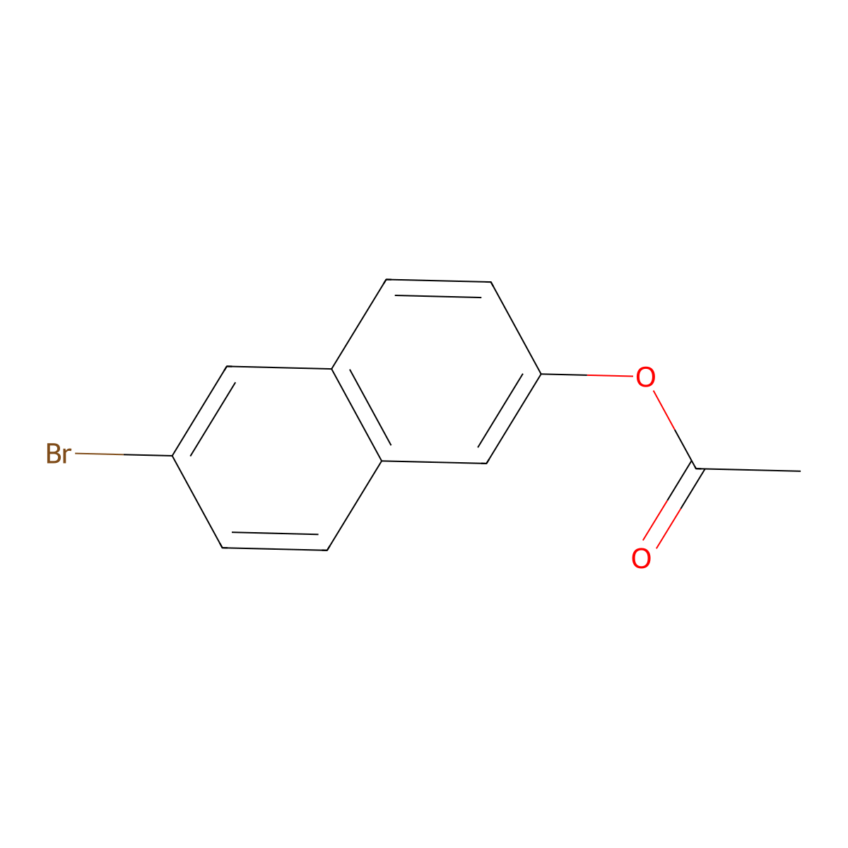 6-Bromo-2-naphthyl acetate molecular structure, CAS 6343-72-2