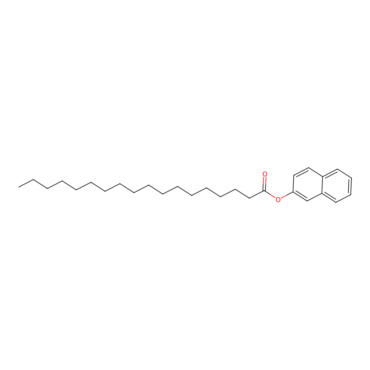 2-Naphthyl stearate molecular structure, CAS 6343-74-4