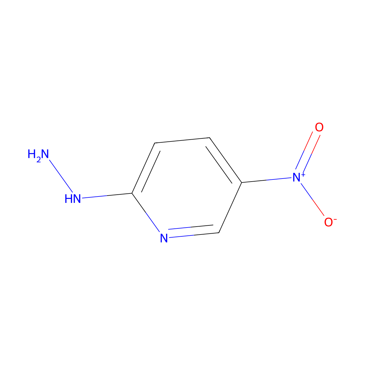2-Hydrazinyl-5-nitropyridine molecular structure, CAS 6343-98-2