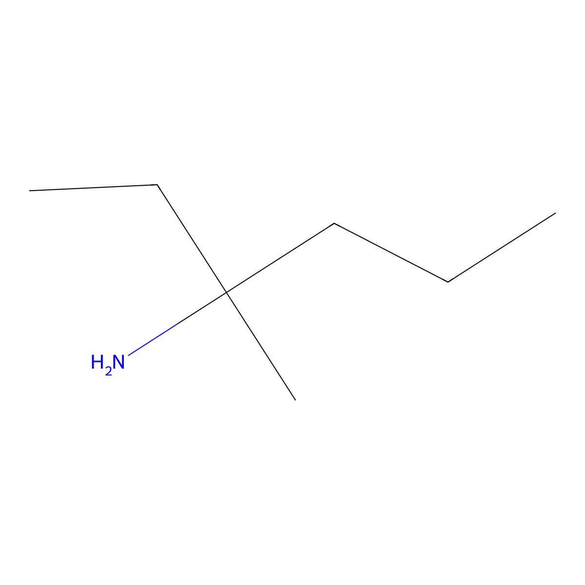 3-Methylhexan-3-amine molecular structure, CAS 63430-00-2