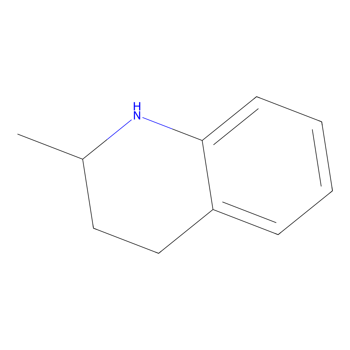 (2R)-1,2,3,4-Tetrahydro-2-methylquinoline molecular structure, CAS 63430-95-5
