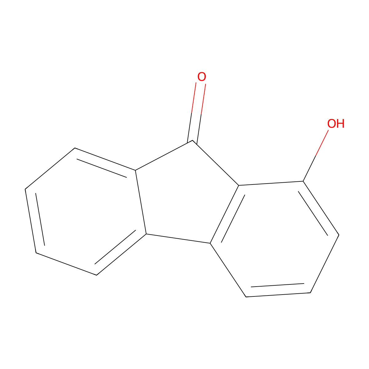 1-Hydroxyfluorenone molecular structure, CAS 6344-60-1