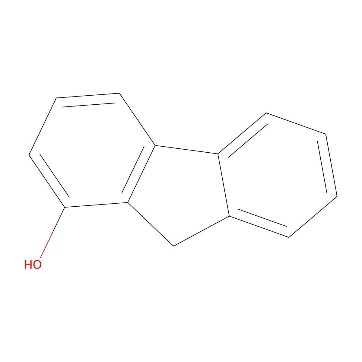 9H-Fluoren-1-ol molecular structure, CAS 6344-61-2