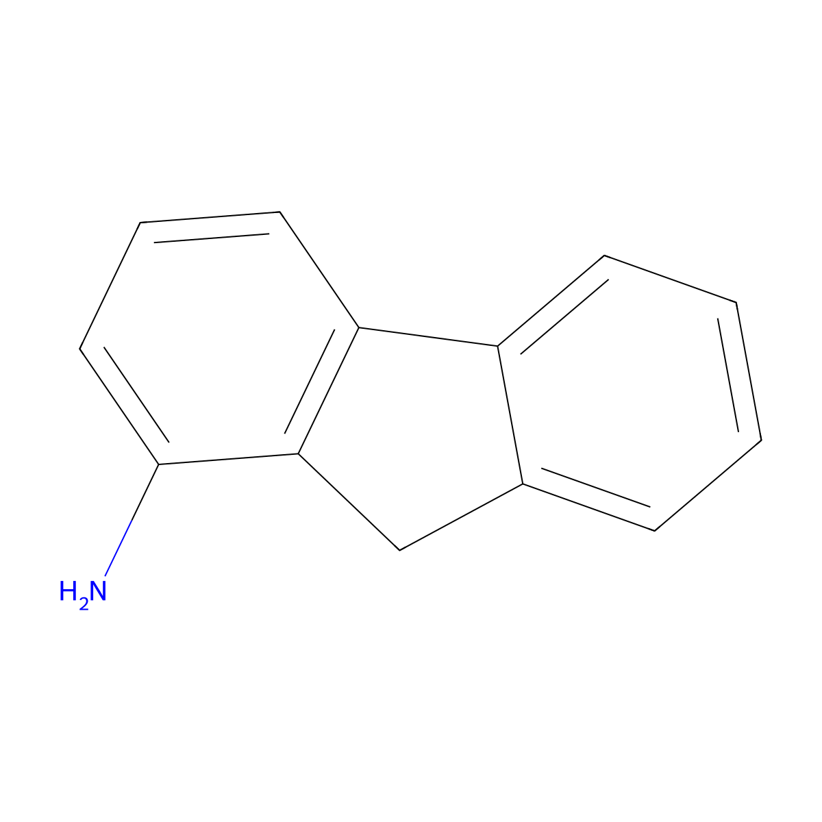 Fluoren-1-amine molecular structure, CAS 6344-63-4