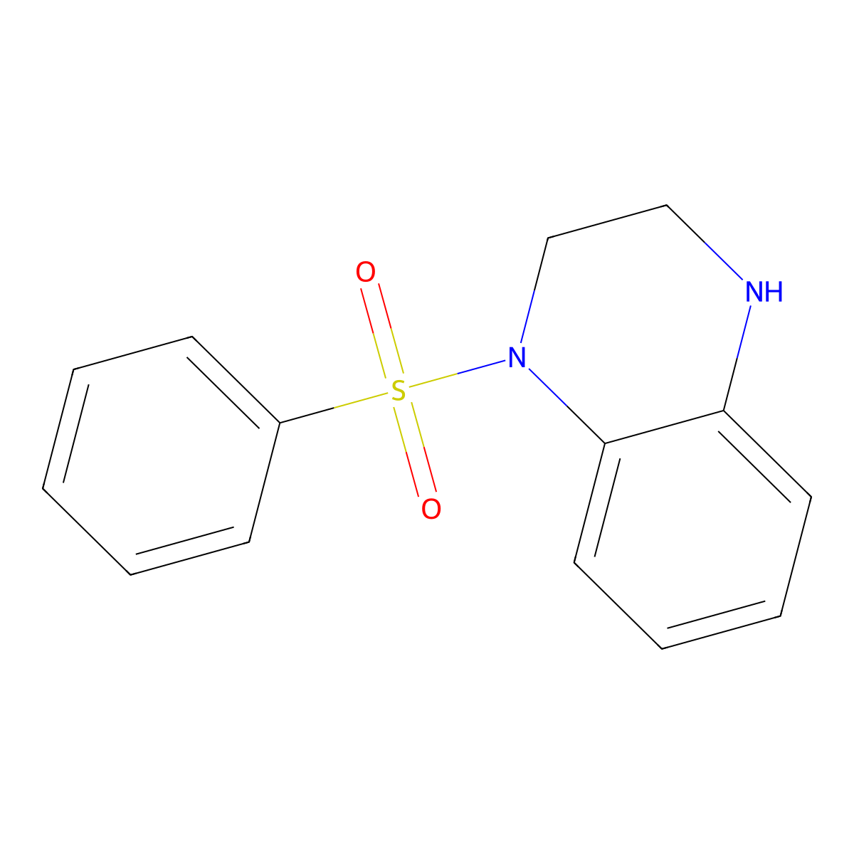4-(Phenylsulfonyl)-2,3-dihydro-1h-quinoxaline molecular structure, CAS 6344-73-6