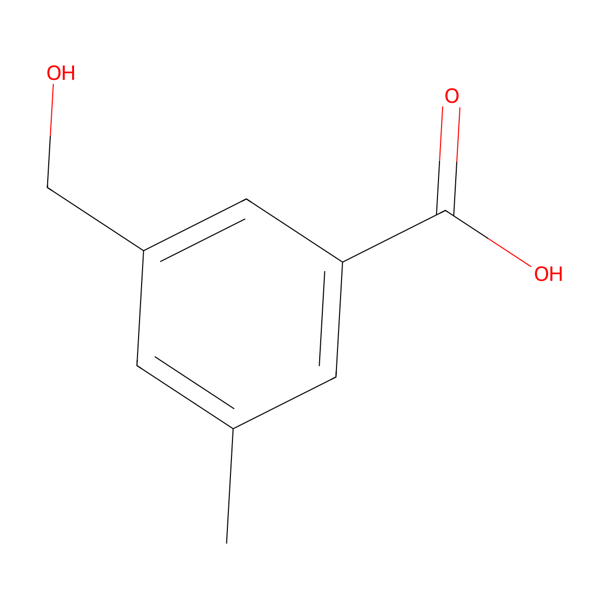 3-(Hydroxymethyl)-5-methylbenzoic acid molecular structure, CAS 63440-59-5