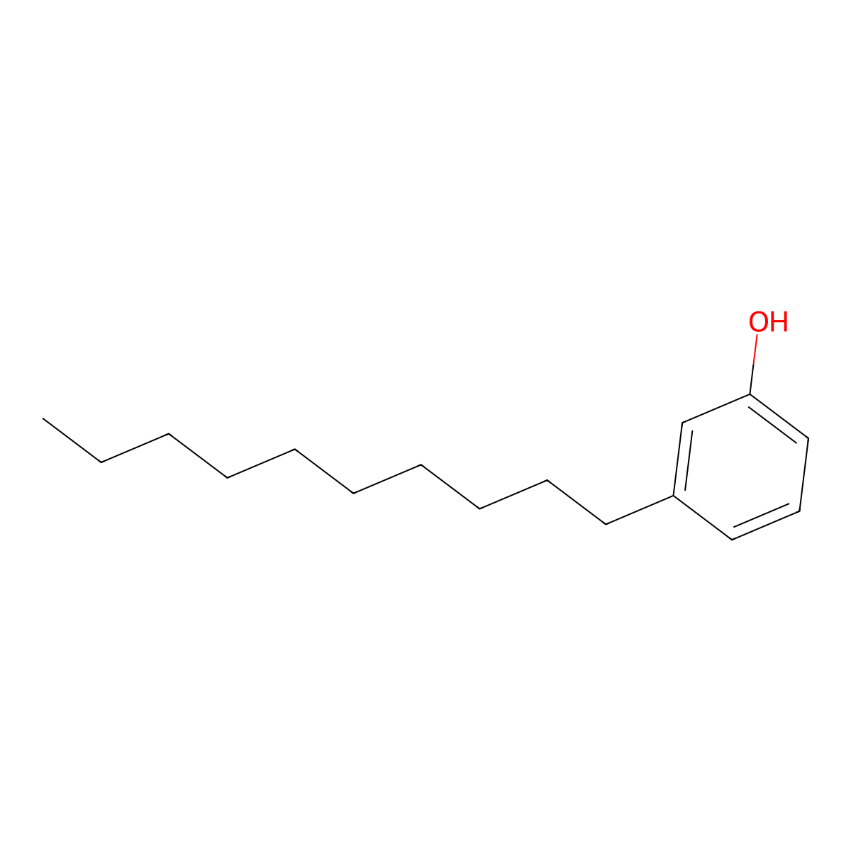3-Decylphenol molecular structure, CAS 63442-89-7