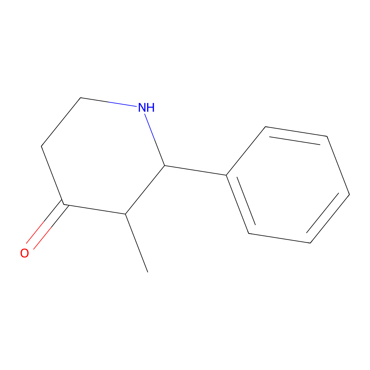 3-Methyl-2-phenylpiperidin-4-one molecular structure, CAS 63445-74-9