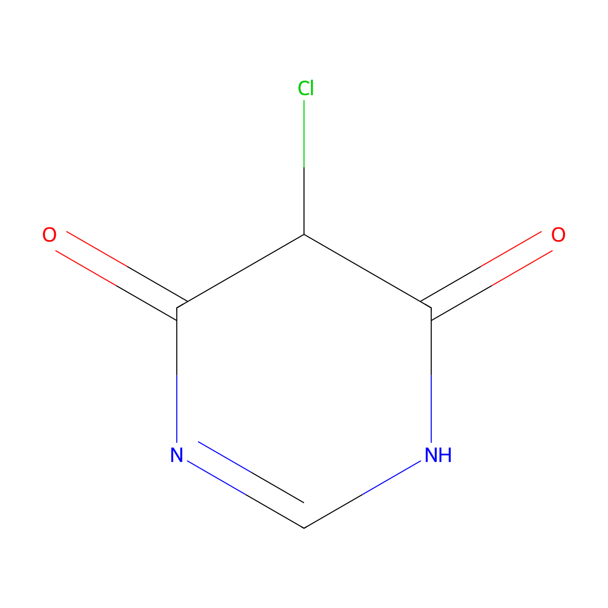 5-Chloro-6-hydroxypyrimidin-4(5H)-one molecular structure, CAS 63447-41-6