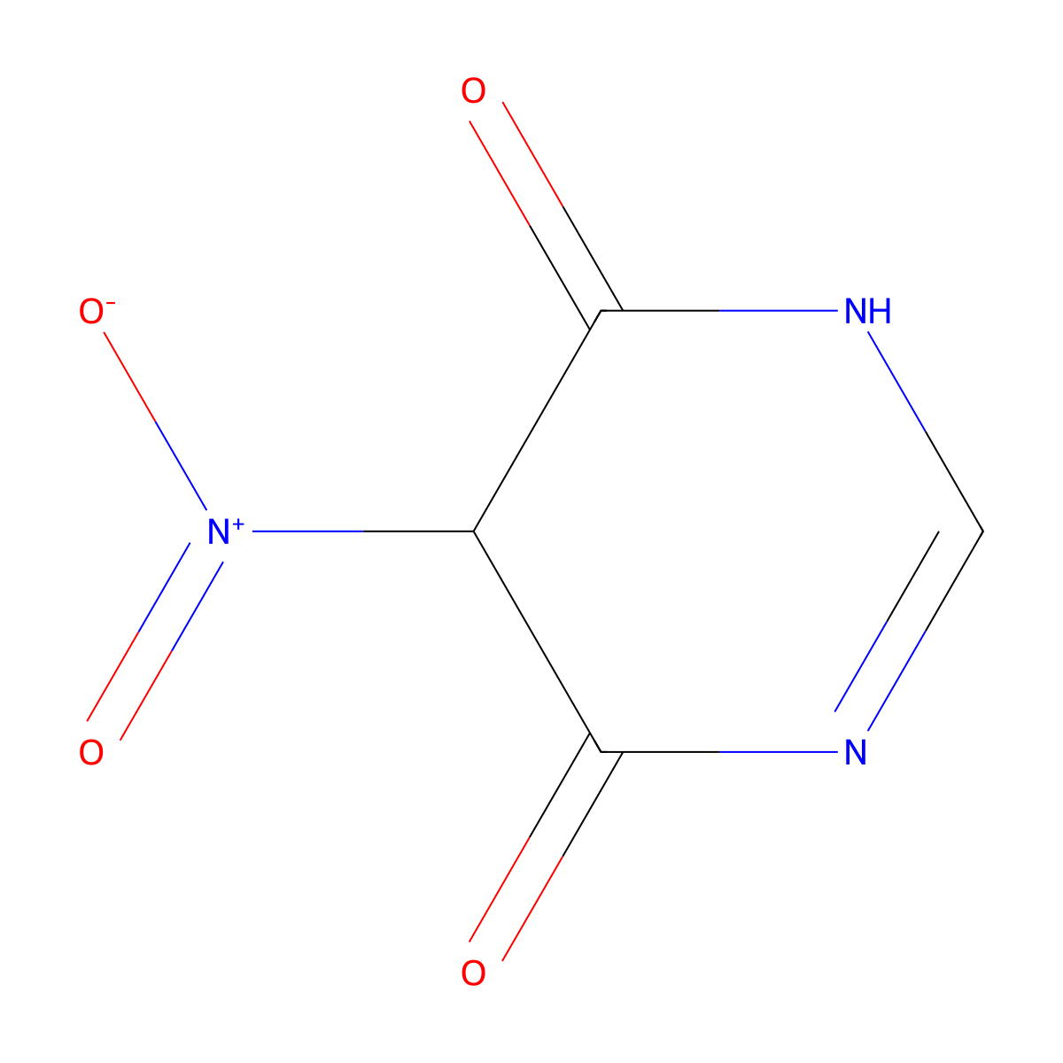 5-Nitropyrimidine-4,6(1H,5H)-dione molecular structure, CAS 63447-42-7
